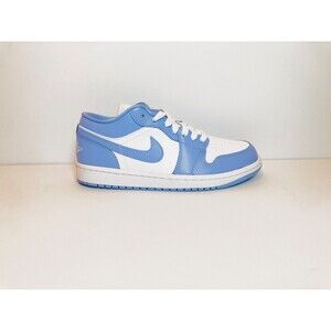 Nike Air Jordan 1 Low White Aluminum Blue Retro Sneakers DC0774-142 Wmns Size 6